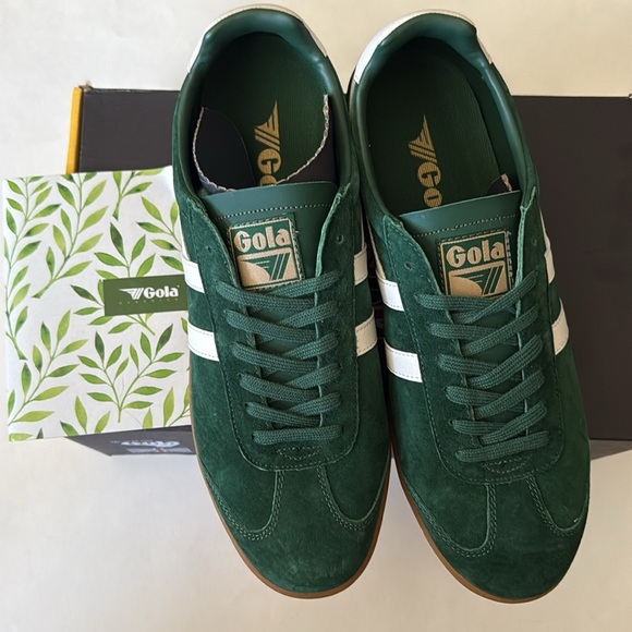 Gola Classics Men's Hurricane Suede Sneakers - Size 11
Evergreen/Offwhite/Gum - Picture 3 of 8